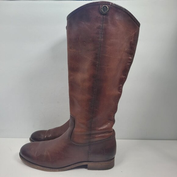 Frye Melissa Button 2 Women's Brown Boots 3475449 US Size 10B - Picture 2 of 16